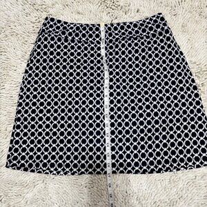 Classic Dark Navy w/White Patterned Lightweight Skort